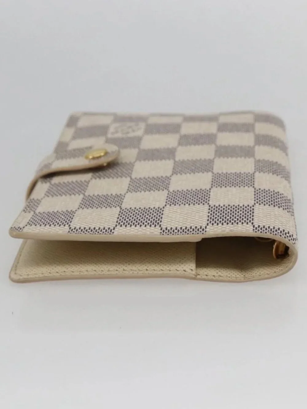LOUIS VUITTON Damier Azur Agenda PM Day Planner Cover R20706 LV Auth 156116V